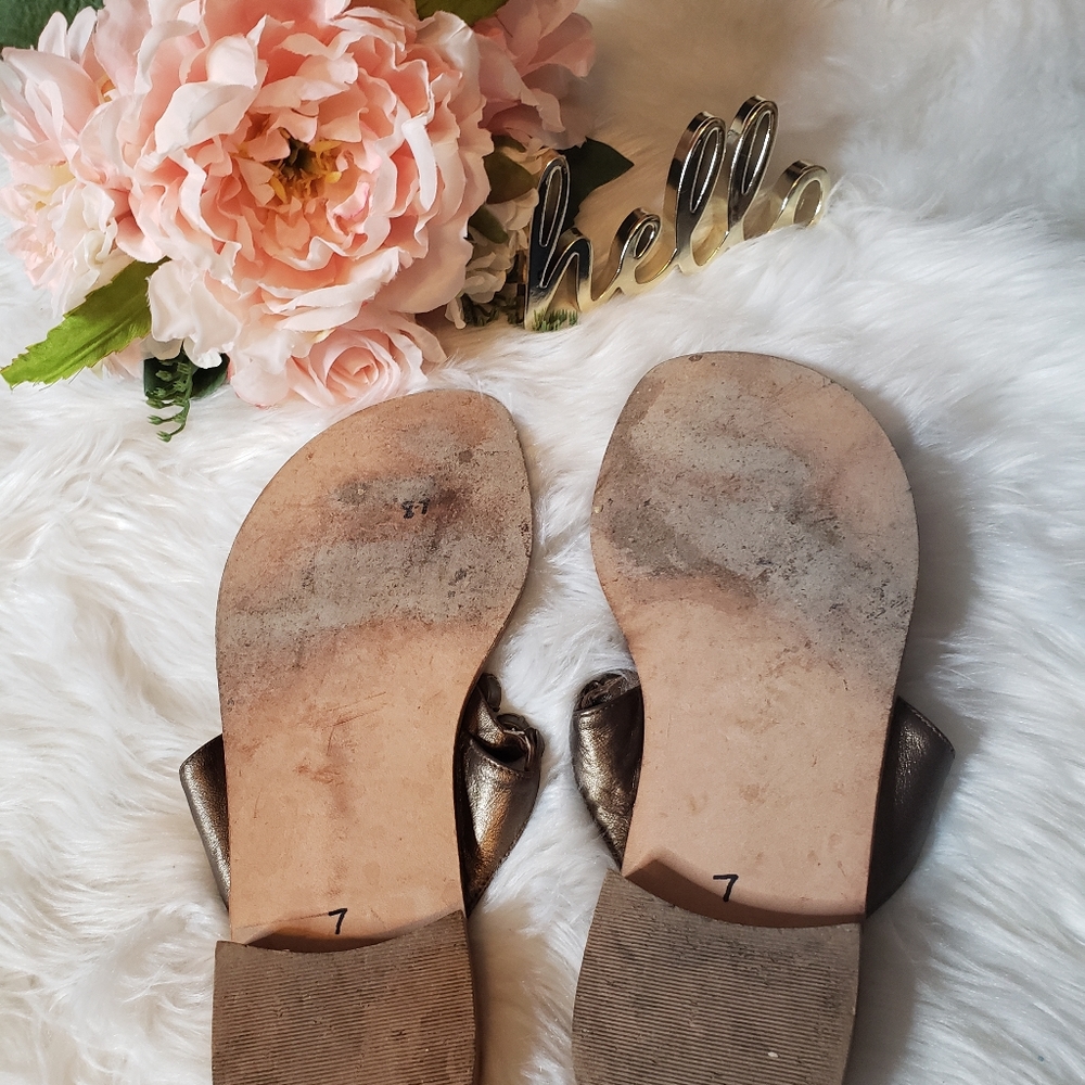 Stuart Weitzman Rhinestone Leather Sandals - Picture 7 of 7